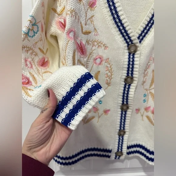 Anthropology | Aratta Silent Journey Embroidered Cardigan - Picture 3 of 9